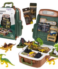 WOOPIE dinozaurų pasaulio lagaminas – edukacinis dinozaurų tyrinėtojų rinkinys