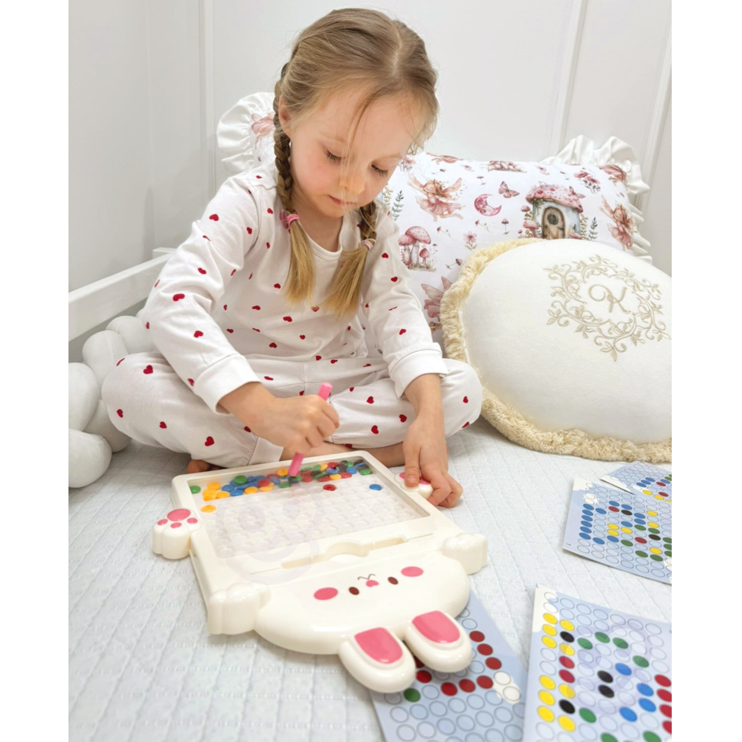 WOOPIE magnetinė lenta vaikams Montessori MagPad triušis WOOPIE magnetinė lenta vaikams Montessori MagPad triušis