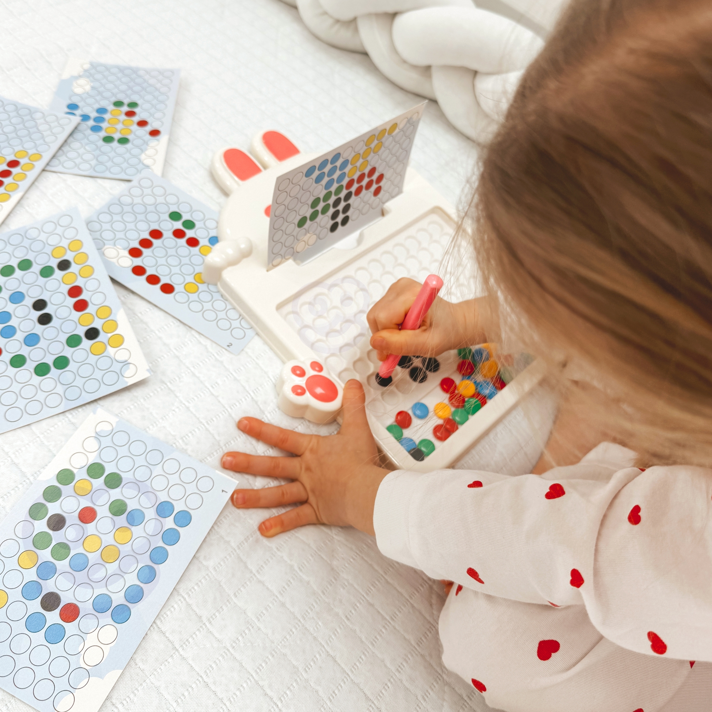 WOOPIE magnetinė lenta vaikams Montessori MagPad triušis WOOPIE magnetinė lenta vaikams Montessori MagPad triušis