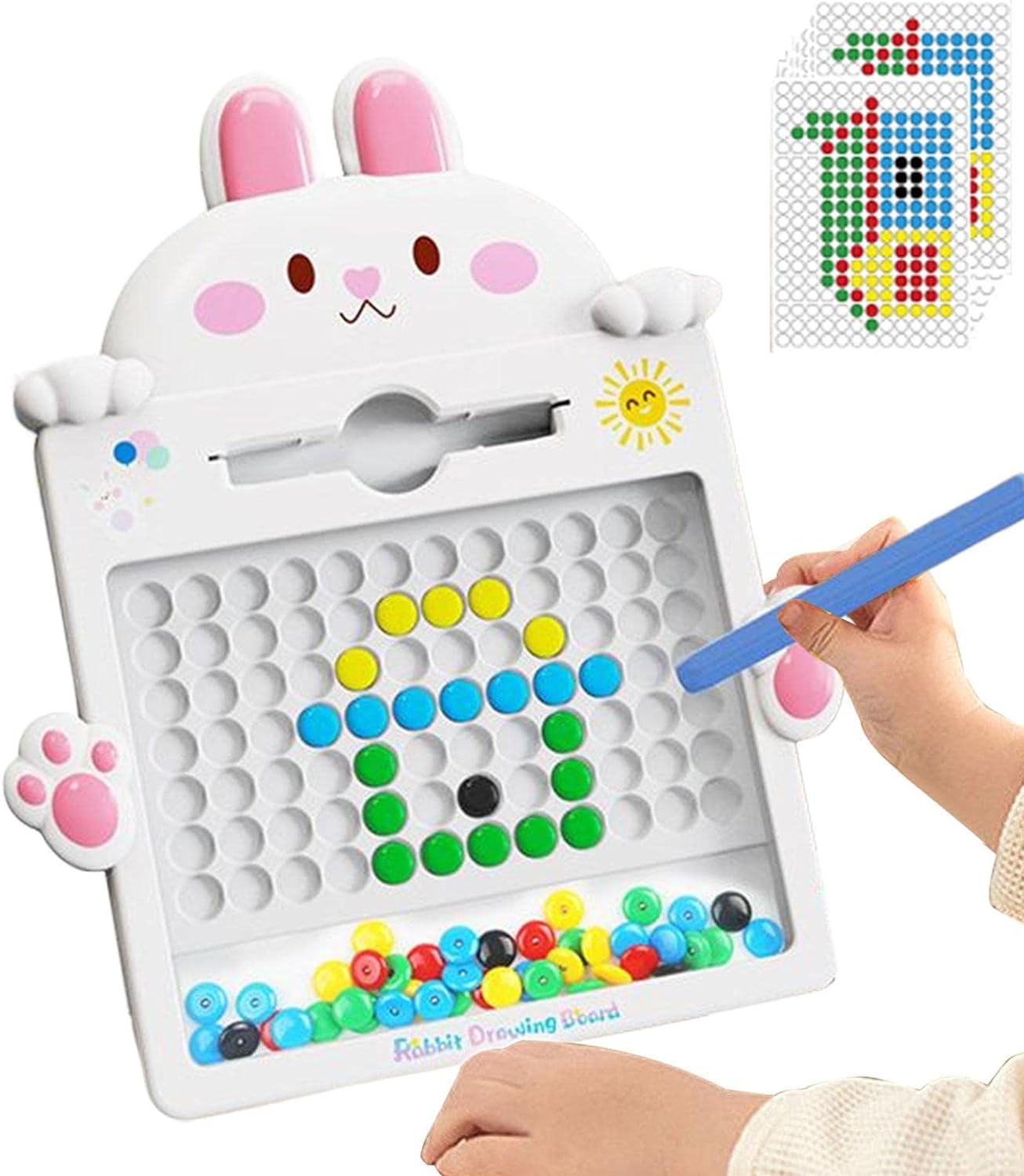 WOOPIE magnetinė lenta vaikams Montessori MagPad triušis WOOPIE magnetinė lenta vaikams Montessori MagPad triušis