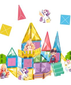 WOOPIE magnetiniai konstruktoriai 3D edukacinis rinkinys Pasakų pilis 55 vnt.