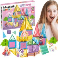 WOOPIE magnetiniai konstruktoriai 3D edukacinis rinkinys Pasakų pilis 55 vnt.