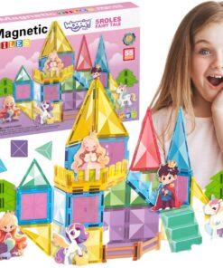 WOOPIE magnetiniai konstruktoriai 3D edukacinis rinkinys Pasakų pilis 55 vnt.