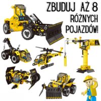 WOOPIE statybiniai blokai stato statybines transporto priemones 8 STEAM modeliai