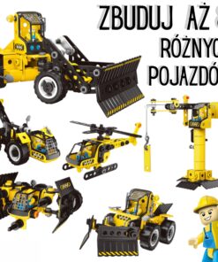WOOPIE statybiniai blokai stato statybines transporto priemones 8 STEAM modeliai