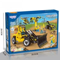 WOOPIE statybiniai blokai stato statybines transporto priemones 8 STEAM modeliai