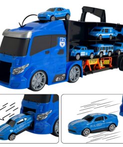 WOOPIE sunkvežimio transporterio rinkinys 3in1 mėlyna policija
