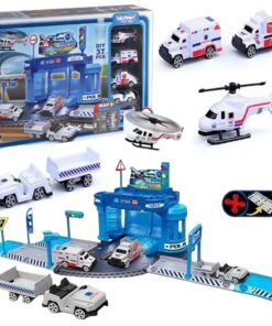 WOOPIE teminis rinkinys Oro uosto policijos nuovada su automobiliais ir sraigtasparniu 37el.