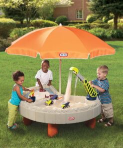 „Little Tikes“ smėlio dėžės statybvietė