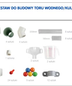 MASTERKIDZ STEM Board Pipe System 84 Elementu rutulinis vandens takelis