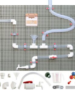 MASTERKIDZ STEM Board Pipe System 84 Elementu rutulinis vandens takelis