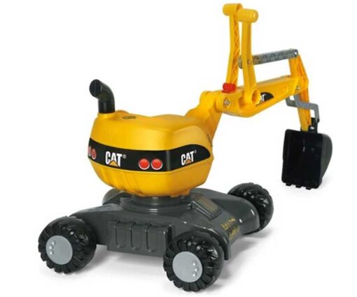 Rolly Žaislai RollyDigger CAT – Ekskavatorius Rotary Ride Geltona