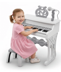 Klaviatūrinis vargonų pianinas vaikams, mikrofonas, 37 klavišai, MP3 įrašymas, - Image 3
