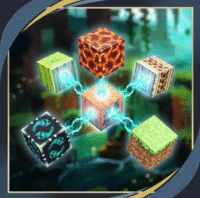 Minecraft magnetinės kaladėlės 200vnt - Image 2