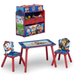 PAW Patrol rinkinys: žaislų lentyna, stalas, kėdės