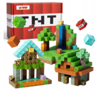 Magnetinės kaladėlės Minecraft 200vnt