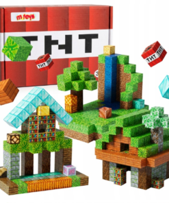 Magnetinės kaladėlės Minecraft 200vnt