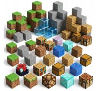 Magnetinės kaladėlės Minecraft 200vnt (Pažeista pakuotė) - Image 3