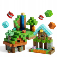 Magnetinės kaladėlės Minecraft 200vnt (Pažeista pakuotė) - Image 6