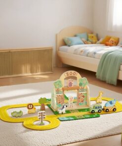 TOOKY TOY Mini ZOO Set Nešiojamų gyvūnų krepšių rinkinys