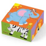 Viga medinė dėlionė zoologijos sodui