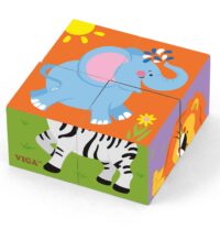 Viga medinė dėlionė zoologijos sodui