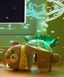 WOOPIE BABY Žvaigždžių projektoriaus projektoriaus naktinė lemputė vaikams Meškiukas