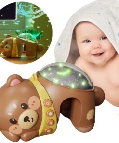 WOOPIE BABY Žvaigždžių projektoriaus projektoriaus naktinė lemputė vaikams Meškiukas