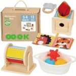WOOPIE GREEN Box XXL – Montessori edukacinė 6-in-1 sensorinė dėžė