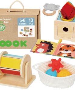 WOOPIE GREEN Box XXL – Montessori edukacinė 6-in-1 sensorinė dėžė