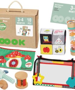 WOOPIE GREEN XXL Montessori Box Sensorinis ir edukacinis 6in1