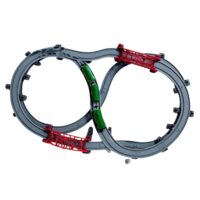 WOOPIE modernus XXL elektrinio traukinio bėgių krovininis lokomotyvo rinkinys