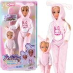 WOOPIE ROYAL Dolls Jumpsuits Pink Bunnies rinkinys