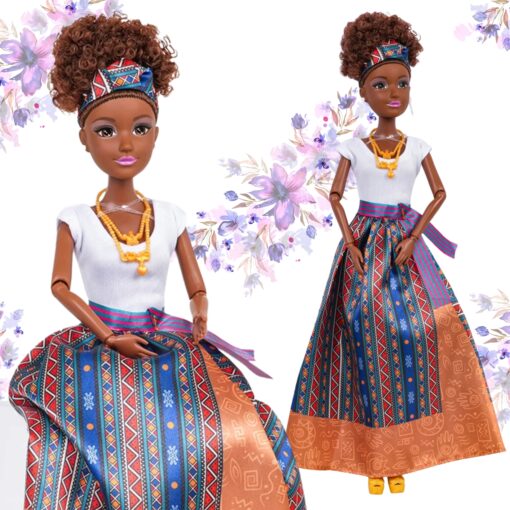 WOOPIE ROYAL Lėlė Lili Ebony Elegantiška Suknelė