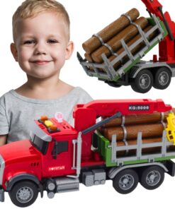 WOOPIE Sunkvežimis su judančiu kranu mediniam šviesos garsui 1:14