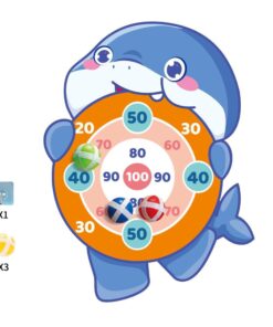 WOOPIE Velcro dartboard ryklių arkadinis žaidimas