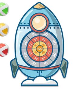 WOOPIE Velcro smiginio raketinis arkadinis žaidimas
