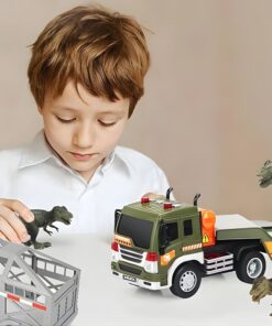 WOOPIE sunkvežimių dinozaurų transporteris Auto su garsu ir šviesa