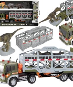 WOOPIE sunkvežimių dinozaurų transporteris Auto su garsu ir šviesa