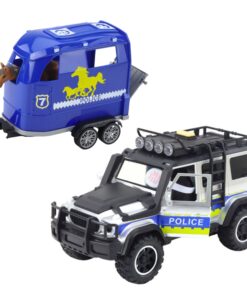 WOOPIE policijos bekelės automobilių komplektas su arklio priekaba
