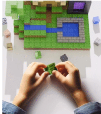 Didelis 3D magnetinių kaladėlių rinkinys „MineCraft“ 275 dalys - Image 3