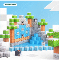 Didelis 3D magnetinių kaladėlių rinkinys „MineCraft“ 275 dalys - Image 4