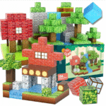 Minecraft magnetinių kaladėlių rinkinys 154vnt.