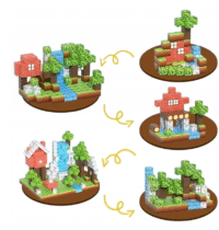 Minecraft magnetinių kaladėlių rinkinys 154vnt. - Image 2