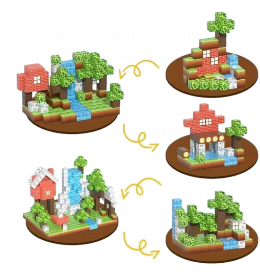 Minecraft magnetinių kaladėlių rinkinys 154vnt. - Image 2