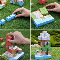 Minecraft magnetinių kaladėlių rinkinys 154vnt. - Image 3
