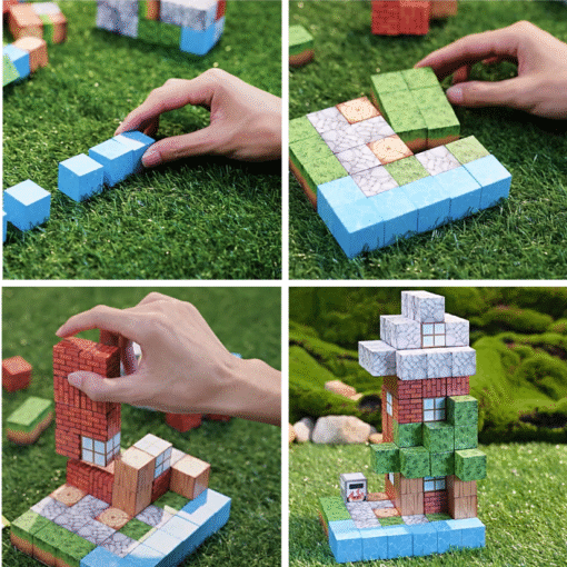 Minecraft magnetinių kaladėlių rinkinys 154vnt. - Image 3