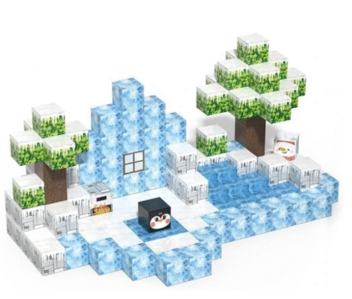 Minecraft žiemos magnetiniai konstruktoriai 145vnt - Image 2