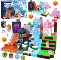 Magnetinės minecraft kaladėlės 150vnt
