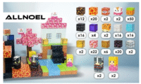 Minecraft magnetinių kaladėlių rinkinys 200vnt ir 8 pikselinės figūrėlės - Image 2